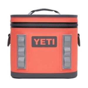 Yeti Hopper 18 Coral Soft Cooler Tote with Gray Accents
